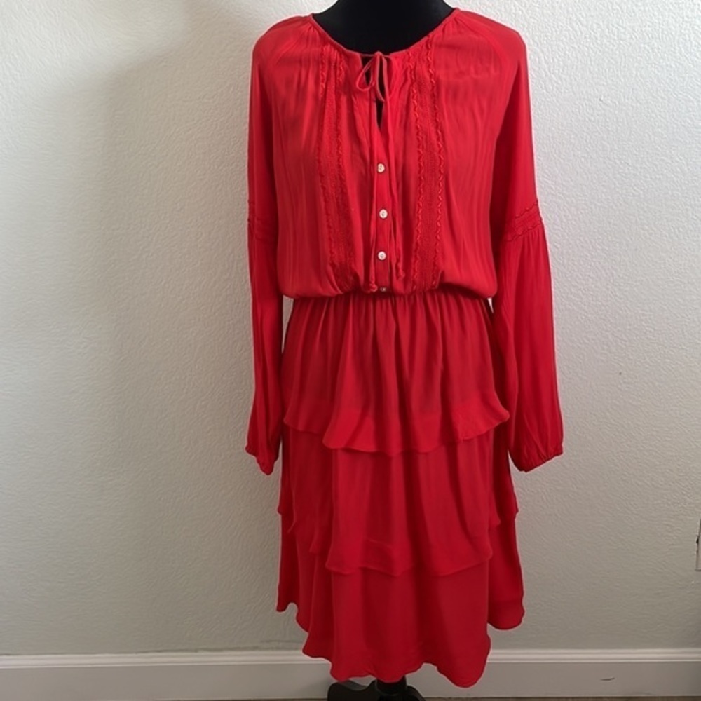 Anthropologie Sunday In Brooklyn Tiered Peasant Dress 0001 - Picture 2 of 12